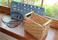 3 Decorative Baskets Lot