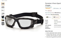 Pyramex I-Force Sporty Dual Pane Anti-Fog Goggle