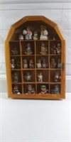 Homco Bears and Collectors Display Case