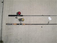 LOT OF 2 ROD AND REELS