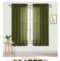 DWCN Sheer Curtains Semi Transparent