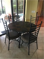Tile Top Kitchen Table w 4 Chairs W