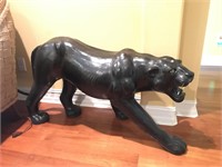 Leather Black Panther Statue WFA