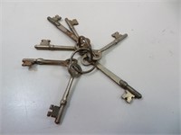 7 Antique Skeleton Keys