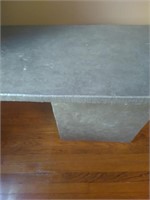 Concrete Table With Damage on One End