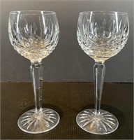 Waterford Pr Wine Glasses 7.25"