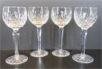 (4) Waterford Wine Glasses 7.25"