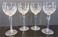 Waterford Wine Glasses (4) 7.25"
