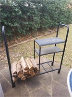 Solo Stove Wood Rack and Wood 46" H x 47" W