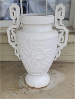 Asian Inspired Metal Planter 28"H x 21"W