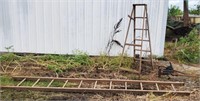 2 Wood Ladders - Decoration Only