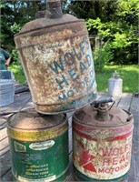 3- 5gal Oil Cans