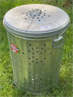 Burning Waste Can w/ Lid