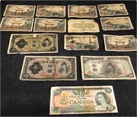 WWII Japanese Paper Money & Canada money