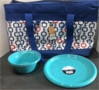 Picinic Cooler NEW (2 compartment) with plates