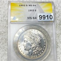1903 Morgan Silver Dollar ANACS - MS64
