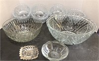 Dessert Bowls & assorted glass bowls