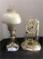 Lamp & Anniversary Clock,  
Lamp is 15” tall