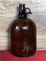 One gallon brown  jar 12" tall