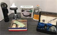 Assorted items 
Flashlights, Matco airbrush,