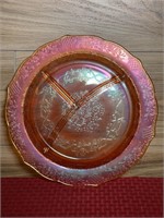 Carnival glass plate 11"