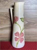 Hand painted ceramic pitcher-11 1/2" tall