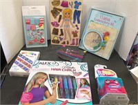 Girl Stuff 
Hair Chalk, Bracelets, Magnetic Doll