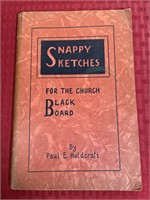 1937 snappy sketches for the church blackboard
