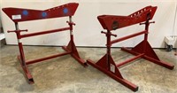 (2) B & B Pipe Roller Stands