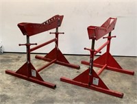(2) B & B Pipe Roller Stands
