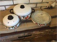 (3) Covered Cookers