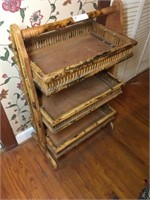 Three Tier Rattan Organizer