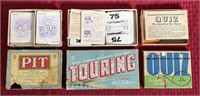 Vintage card games - Pit, touring, quiz