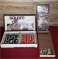 Vintage board games - Square off, master mind