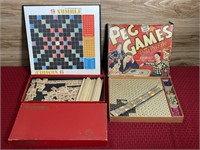 Vintage board games - Numble & Peg game