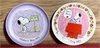 8 inch commemorative snoopy plates