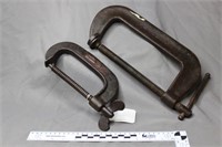Two (2) C clamps
