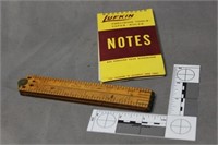 Stanley No. 68 folding rule & Lufkin notepad