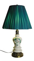 Vintage Floral Painted Table Lamp