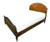 Vintage Grand Rapids Burled Walnut Bed - Full
