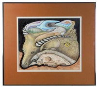 Jim Connally (1945-2021), "Antelope And Birds"