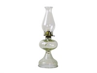 Vintage P&A Risdon Glass Oil Lamp