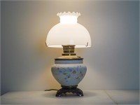 Vintage Converted Kerosene Chamber Lamp