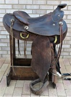 Western Roping Saddle, Saddle King Of Texas