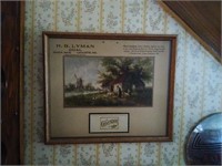 Lafayette, Indiana framed advertising picture.