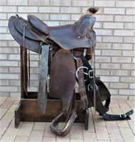 Western Roping Saddle, Saddle King Of Texas