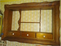 Beautiful Solid wood shadow box  with 3 drawers