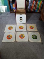 Lot of 7 Beatles 45 records.