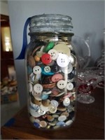 Jar of buttons.