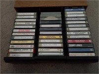 Case of cassette tapes.